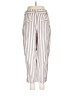 Madewell Stripes Silver Linen Pants Size 6 - photo 2