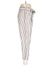 Madewell Stripes Silver Linen Pants Size 6 - photo 4