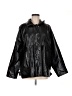 Zara Solid Black Raincoat Size M - photo 1