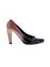 Prada 100% Patent Leather Color Block Brown Tan Heels Size EU 36 1/2 - photo 1