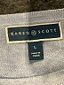 Karen Scott 100% Cotton Color Block Blue Pullover Sweater Size L - photo 7