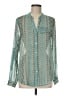 Kut from the Kloth 100% Polyester Teal Long Sleeve Blouse Size M - photo 1