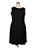 MICHAEL Michael Kors Solid Black Casual Dress Size 2X - photo 1