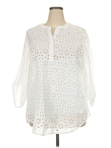 Charter Club 3/4 Sleeve Blouse (view 1)