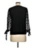 CeCe Black Long Sleeve Blouse Size M - photo 2