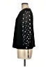 CeCe Black Long Sleeve Blouse Size M - photo 5