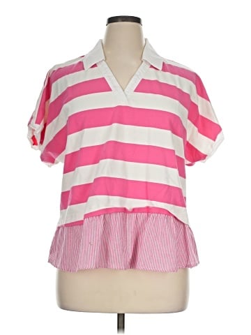Umgee Short Sleeve Blouse (view 1)