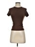 SKIMS Brown Short Sleeve Turtleneck Size S - photo 1