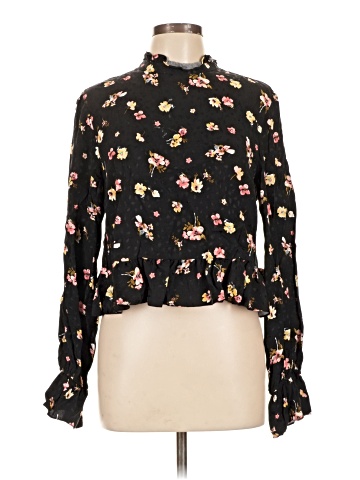 Topshop Long Sleeve Blouse (view 1)