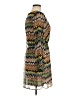 Everly 100% Polyester Print Green Casual Dress Size M - photo 5