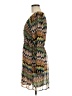 Everly 100% Polyester Print Green Casual Dress Size M - photo 4