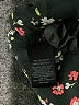 Express 100% Polyester Floral Black Long Sleeve Blouse Size L - photo 8
