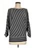 Tracy M. Chevron-herringbone Gray Pullover Sweater Size M - photo 1