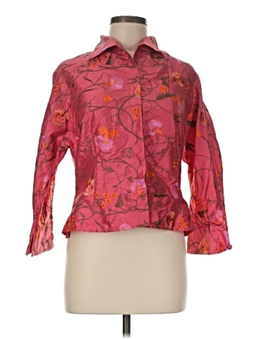 Carlisle 3/4 Sleeve Silk Top (view 1)