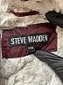 Steve Madden 100% Polyester Argyle Burgundy Jacket Size M - photo 6