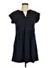 Ann Taylor LOFT Polka Dots Blue Casual Dress Size M (petite) - photo 1