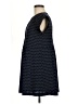 Ann Taylor LOFT Polka Dots Blue Casual Dress Size M (petite) - photo 5