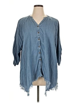 Hester & Orchard 3/4 Sleeve Button-Down Shirt (view 1)