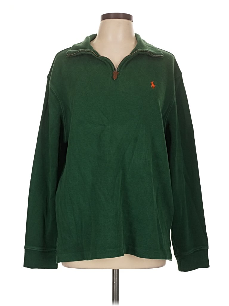 Pre-owned Polo By Ralph Lauren Fleece Jacket In Green