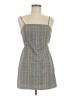 Pull&Bear Plaid Gray Casual Dress Size M - photo 1