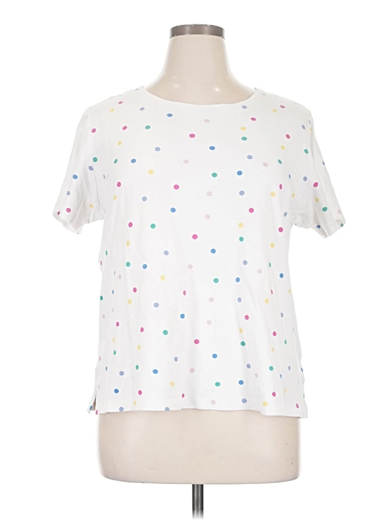 Pre-owned Kim Rogers Short Sleeve T-shirt In White