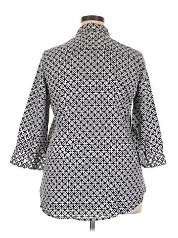 Foxcroft 3/4 Sleeve Button-Down Shirt (view 2)