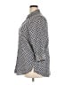 Foxcroft Polka Dots Gray 3/4 Sleeve Button-Down Shirt Size 18 - photo 5