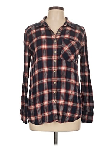 Girl Krazy Long Sleeve Button-Down Shirt (view 1)