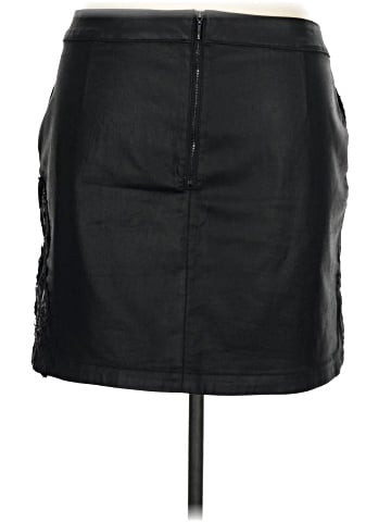 White House Black Market Faux Leather Skirt (view 2)