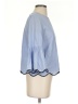 Zara Basic Blue 3/4 Sleeve Blouse Size XS - photo 4