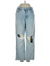 Paige 100% Cotton Hearts Blue Jeans Size 25 waist - photo 1