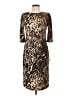 Dennis by Dennis Basso Animal Print Brown Cocktail Dress Size XXS - photo 1