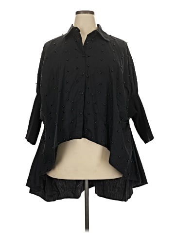Kate Hewko 3/4 Sleeve Button-Down Shirt (view 1)