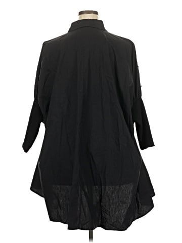 Kate Hewko 3/4 Sleeve Button-Down Shirt (view 2)