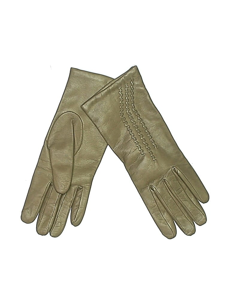 Pre-owned Assorted Brands Gloves In Tan
