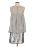 Laundry by Design 100% Polyester Metallic Silver Casual Dress Size S - photo 2