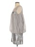 Laundry by Design 100% Polyester Metallic Silver Casual Dress Size S - photo 5