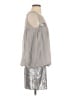 Laundry by Design 100% Polyester Metallic Silver Casual Dress Size S - photo 4