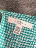 Fever 100% Polyester Print Teal Sleeveless Blouse Size XL - photo 7