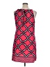 Crown & Ivy 100% Polyester Graphic Red Casual Dress Size XL - photo 2