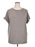 Automet Solid Gray Short Sleeve T-Shirt Size XL - photo 1