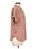 Naked Zebra 100% Polyester Tan Short Sleeve Blouse Size L - photo 4