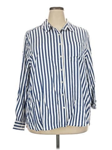 Jane and Delancey 3/4 Sleeve Button-Down Shirt (view 1)