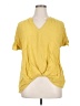 Eyeshadow Yellow Short Sleeve Top Size XL - photo 1