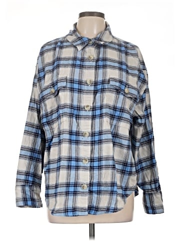 American Eagle Outfitters Long Sleeve Button-Down Shirt (view 1)