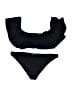 Eberjey Solid Black Two Piece Swimsuit Size L - photo 1