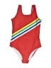 Hanna Andersson Color Block Red One Piece Swimsuit Size 12 - photo 1