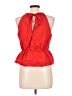 1.State 100% Cotton Red Sleeveless Blouse Size L - photo 2