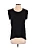 Pleione 100% Polyester Black Short Sleeve Top Size S - photo 1