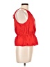 1.State 100% Cotton Red Sleeveless Blouse Size L - photo 4